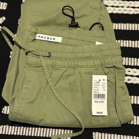 Workwear Green Slim Fit Cargo Pants PacSun PacSun S - Picture 1 of 4